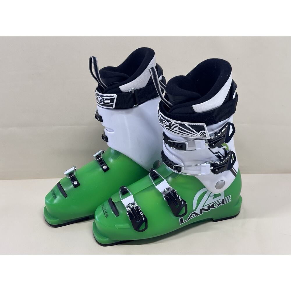 Lange RX 130 Ski Boots 2012 Green White 318mm Mondo 27.5 Alpine Downhill Men 9.5